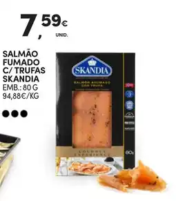 Continente Salmão fumado c/ trufas skandia promoção