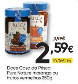 Froiz Doce Casa da Prisca Pure Nature morango ou frutos vermelhos promoção