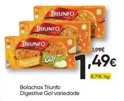 Froiz Bolachas Triunfo Digestive Go! variedade promoção