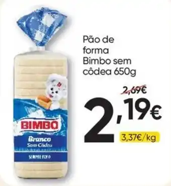 Froiz Pão de forma Bimbo sem cõdea promoção