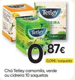 Froiz Chá tetley camomila, verde ou cidreira promoção
