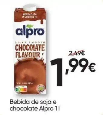 Froiz Bebida de soja e chocolate Alpro promoção