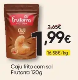 Froiz Caju frito com sal Frutorra promoção
