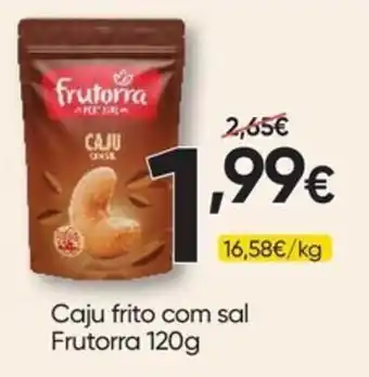 Froiz Caju frito com sal Frutorra promoção