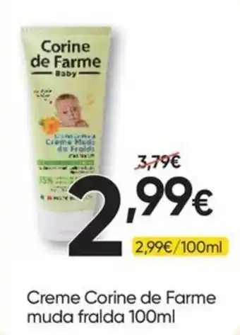 Froiz Creme Corine de Farme muda fralda promoção