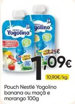 Froiz Pouch Nestlé Yogolino banana ou maçã e morango promoção