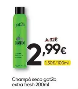Froiz Champô seco got2b extra fresh promoção