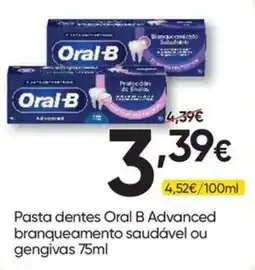 Froiz Pasta dentes Oral B Advanced branqueamento saudável ou gengivas promoção