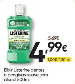 Froiz Elixir listerine dentes e gengivas suave sem álcool promoção