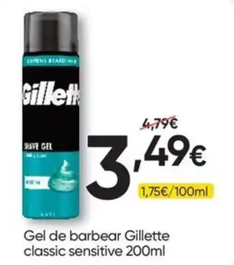 Froiz gel de barbear gillette classic sensitive promoção