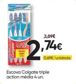 Froiz Escova colgate triple action média promoção