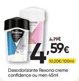 Froiz Desodorante rexona creme confidance ou men promoção