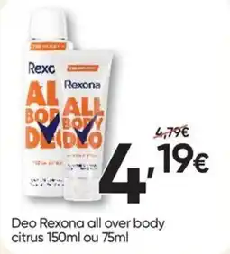 Froiz Deo rexona all over body citrus promoção