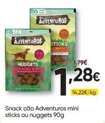 Froiz Snack cão Adventuros mini sticks ou nuggets promoção