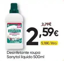 Froiz Desinfetante roupa Sanytol liquido promoção