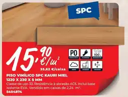 BigMat Piso vinílico spc kauri miel promoção