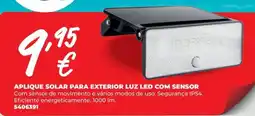 BigMat Aplique solar para exterior luz led com sensor promoção