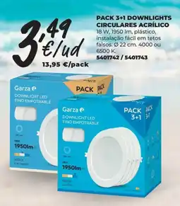 BigMat Garza downlight led fino empotrable promoção