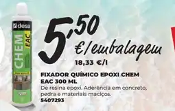 BigMat Fixador químico epoxi chem eac promoção