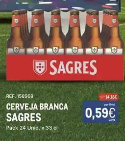 Makro Cerveja branca sagres promoção