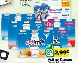 Supermercados Preços Baixos Actimel Danone Gama Sabores promoção