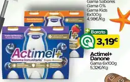 Supermercados Preços Baixos Actimel+ Danone promoção
