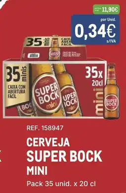 Makro Cerveja super bock mini promoção