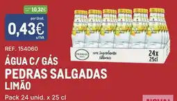 Makro água c/ gás pedras salgadas limão promoção