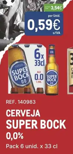 Makro Cerveja super bock 0,0% promoção