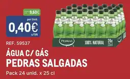 Makro Água c/ gás pedras salgadas promoção