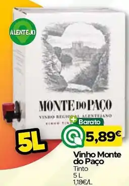 Supermercados Preços Baixos Vinho Monte do Paço Tinto promoção