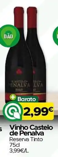 Supermercados Preços Baixos Vinho Castelo de Penalva Reserva Tinto promoção