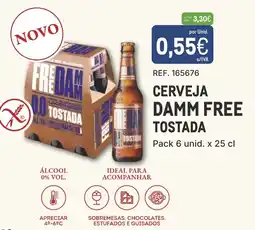Makro Cerveja Damm Free Tostada promoção
