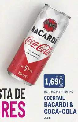 Makro Cocktail bacardi & coca-cola promoção