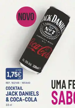 Makro Cocktail jack daniels & coca-cola promoção