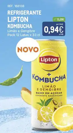 Makro Lipton kombucha limão e gengibre promoção