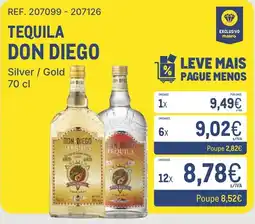 Makro Tequila Don Diego promoção