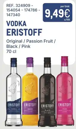 Makro vodka eristoff original / passion fruit / black / pink promoção