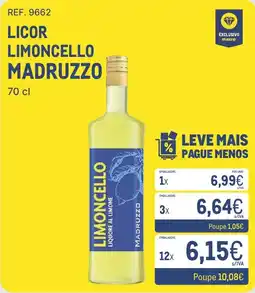 Makro Licor limoncello madruzzo promoção