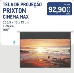 Makro tela de projeção prixtion cinema max promoção