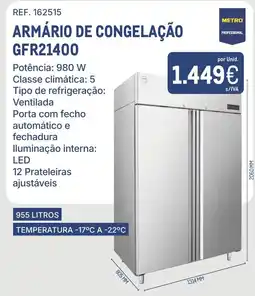 Makro armário de congelação gfr21400 promoção