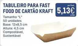 Makro tabuleiro para fast food de cartão kraft promoção
