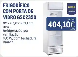 Makro frigorífico com porta de vidro gsc2350 promoção