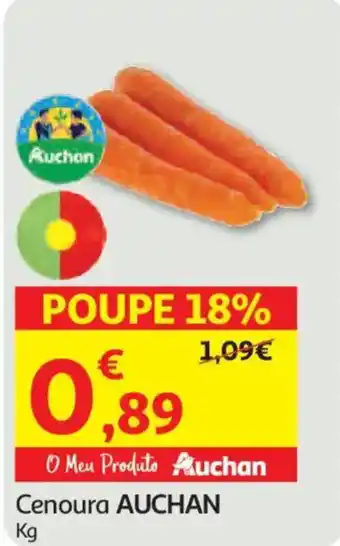 Auchan Cenoura AUCHAN promoção