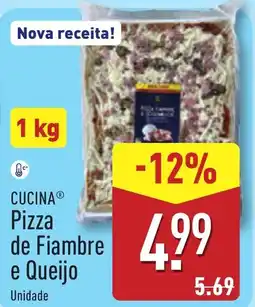 ALDI CUCINA Pizza de Fiambre e Queijo promoção
