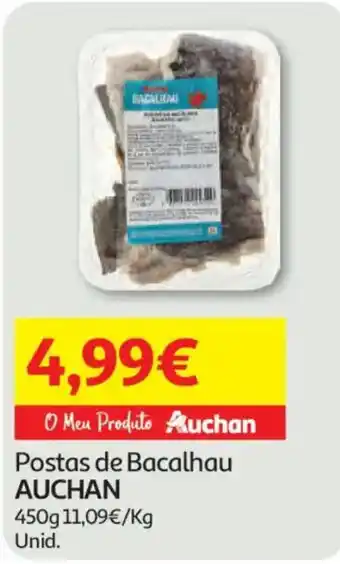 Auchan Postas de Bacalhau Auchan promoção