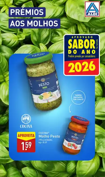 ALDI CUCINA Molho Pesto promoção