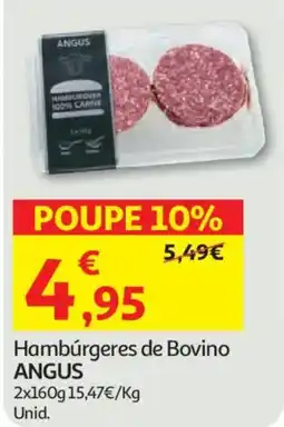 Auchan Hambúrgueres de Bovino Angus promoção