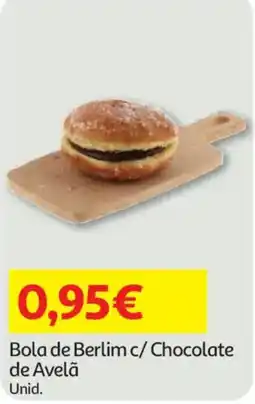 Auchan Bola de Berlim c/ Chocolate de Avelã promoção