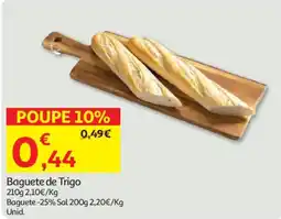Auchan Baguete de Trigo promoção